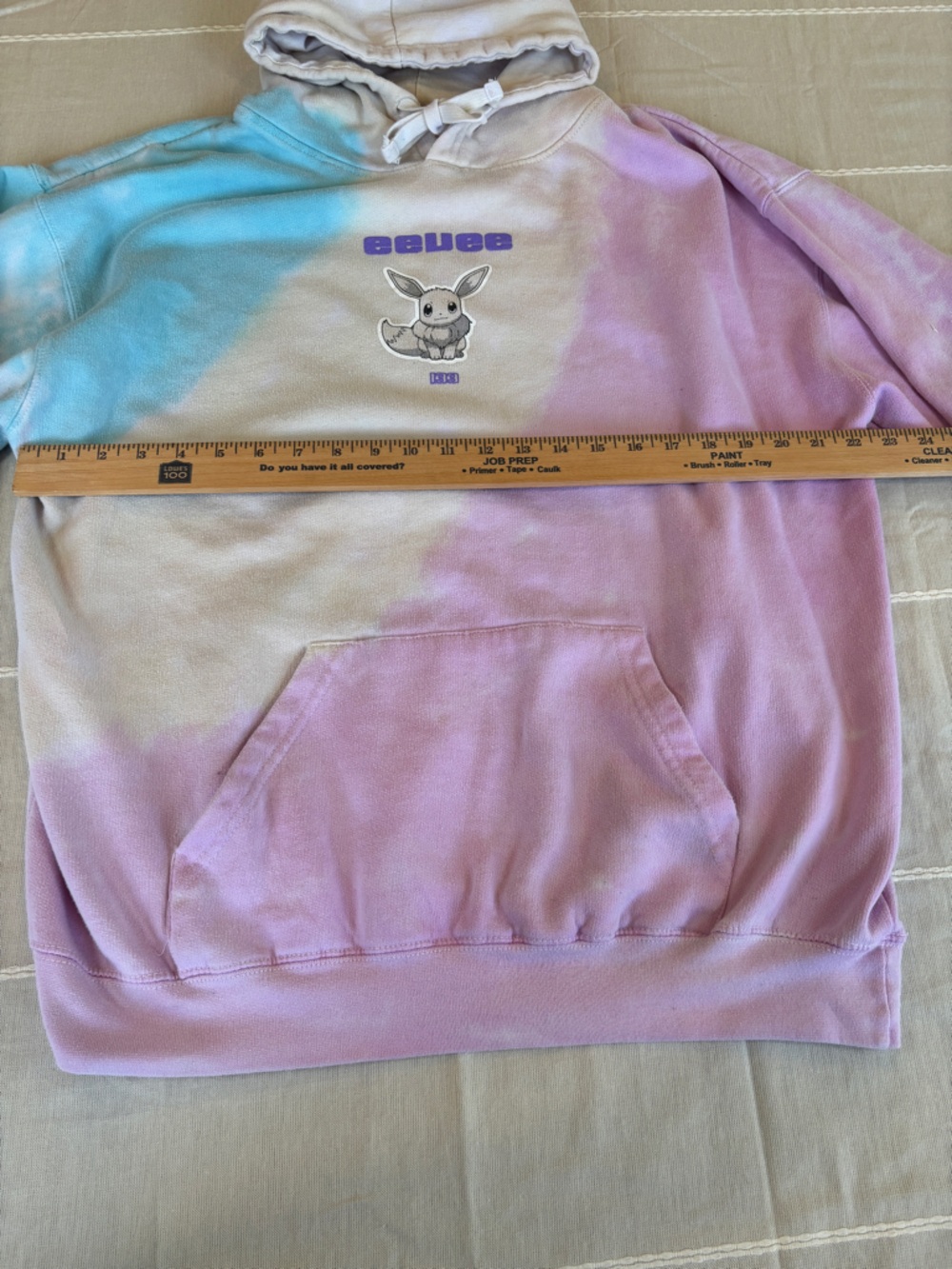 Pokémon Eevee Evolutions Tie Dye Hoodie - Umbreon & Espeon - Picture 4 of 10